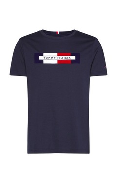 Tommy Hilfiger T-Shirt męski Box Rwb Logo Tee r XL