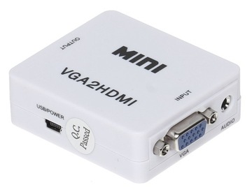 VGA + 2 аудиоканала в HDMI КОНВЕРТЕР