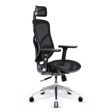 Fotel ergonomiczny biurowy PREMIUM obrotowy DIABLO V-BASIC: czarny