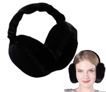 Зимние наушники, теплые, защитные, пушистые, плюшевые, меховая повязка на голову.