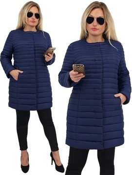 ŚWIETNY PRZEJŚCIOWY PŁASZCZ KURTKA CHANELKA PLUS SIZE 44-50