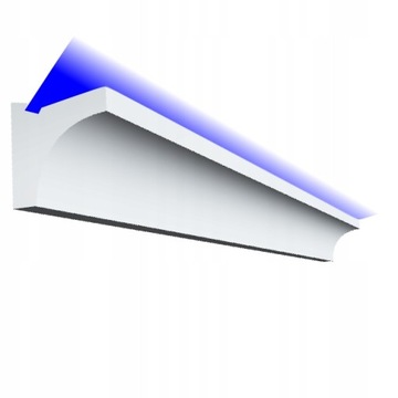 Gzyms oświetleniowy przysufitowa listwa led