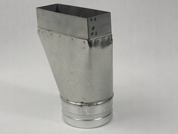 АСИММЕТРИЧНАЯ РЕДУКЦИЯ круглая 200х50/100 дгп