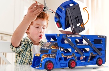 ЭВАКУАТОР TIR С ПУЛЬТОМ ДЛЯ АВТОМОБИЛЯ НАБОР ИЗ 8 ДЕТСКИХ АВТОМОБИЛЕЙ