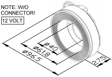 CEWKA ELEKTROMAGNESU SPRĘŻARKI NRF 10PA /7SB
