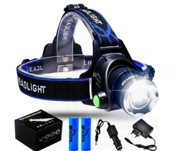 LATARKA CZOŁOWA CZOŁÓWKA ZOOM LED CREE XM-L T6 LATARKA CZOŁOWA
