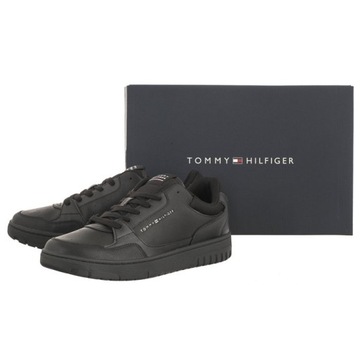 Buty Tommy Hilfiger Basket Core Leather Czarne