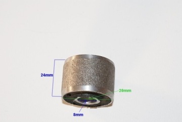 TULEJA METALOWO-GUMOWA ZIMMERBLOCK 20x8x24