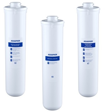 Wkłady Aquaphor K2 + K5 + K7M do MORION kpl. 3 szt