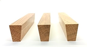 МЕБЕЛЬНАЯ РУЧКА ТРАПЕЦИАЛЬНАЯ, МАССИВ ДЕРЕВА, ДУБ L-96ММ