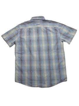 Мужская синяя клетчатая рубашка с короткими рукавами CAMEL ACTIVE