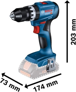 Ударная дрель BOSCH GSB 18V-45 2xАККУМУЛЯТОР + АКСЕССУАРЫ + КОРПУС