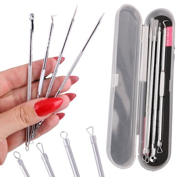 ŁYŻECZKI UNY DO USUWANIA WĄGRÓW ZASKÓRNIKÓW DWUSTRONNE SONDA PODOLOGICZNA