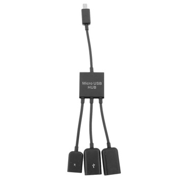 Micro Usb HUB Adaptor r OTG Host Cable Cord Adapter Connector for Android