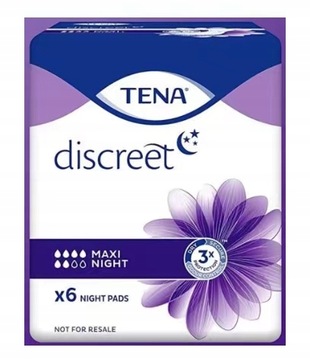 TENA DISCREET WKŁADKI MAXI NIGHT 6SZT