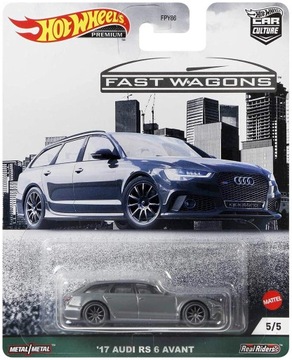 HOT WHEELS 17 AUDI RS 6 AVANT FAST WAGONS 5/5 1:64 NOWY !!!