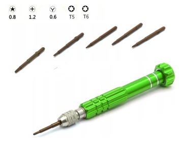 WKRĘTAK IPHONE PENTALOBE 0,8 TORX T5 T6 - + Y 0,6