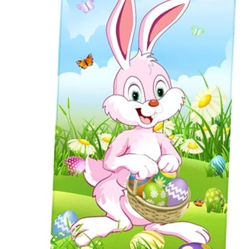 Пасхальная дверная крышка, плакат с вывеской «Bunny Yard», светлый кролик с пасхальными яйцами