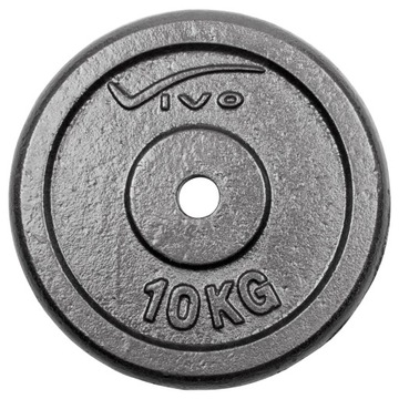 OBCIĄŻENIE ŻELIWNE TALERZ CIĘŻAR KRĄŻEK Z ŻELIWA VIVO 29mm 10KG