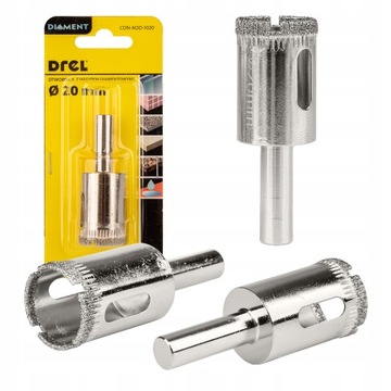 Otwornica z nasypem diamentowym 20 mm DREL