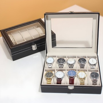 КОРОБКА-ОРГАНИЗАТОР ДЛЯ ЧАСОВ, 10 ШТ. КОРОБКА ДЛЯ ЧАСОВ В ПОДАРОК