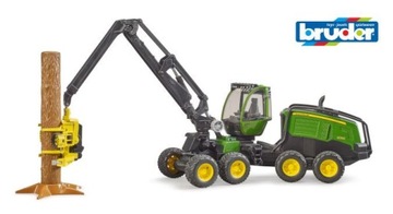 BRUDER 02135 Kombajn zrębowy John Deere z drzewem