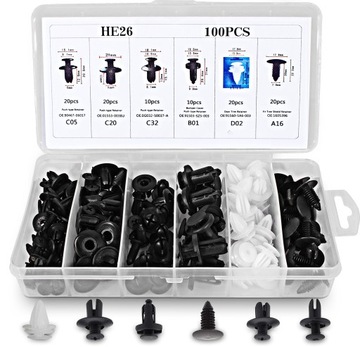 ЗАЖИМЫ, ШПИЛЬКИ, АВТОМОБИЛЬНЫЕ ЗАЖИМЫ ДЛЯ ОБИВКИ АВТОМОБИЛЯ