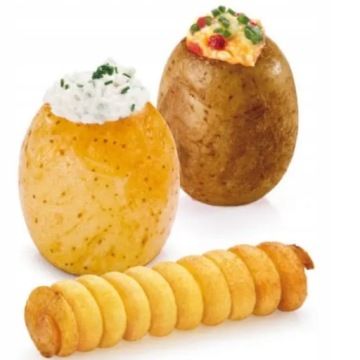 КАРТОФЕЛЕРЕЗКА КАРТОФЕЛЕМЯЛКА УКРАШЕНИЕ КАРТОФЕЛЬ ФРИ СПИРАЛЬ РЕЗЬБА/ #39