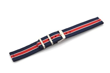PASEK DO ZEGARKA NATO DWUCZĘŚCIOWY PARCIANY 20mm