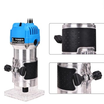 ZESTAW FREZARKA KRAWĘDZIOWA ELEKTRYCZNY DO LAMINATU NA DREWNA 30000R/MIN