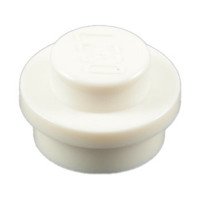 LEGO 1x1 okrągły 1szt White 4073 614101 New