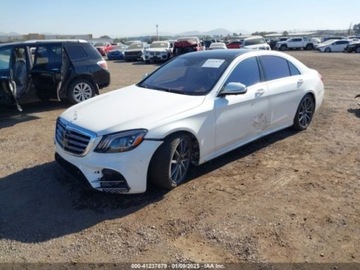 Mercedes Klasa S W222 2019 Mercedes-Benz Klasa S 2019r., S 560, od ubezpieczalni 4.0 Benzyna 463KM, zdjęcie 2