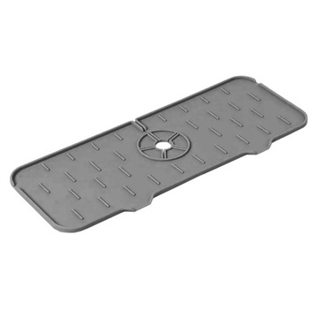 СИЛИКОНОВЫЙ КОВрик, СЛИВНОЙ ПОДДОН ДЛЯ РАКОВИНЫ СЕРЫЙ
