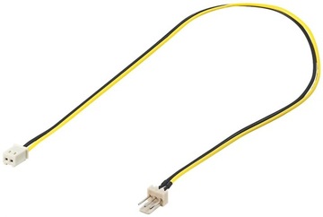 Kabel/Adapter zasilający wentylatora do komputera 3-pinowy 2-pinowy 0.3m