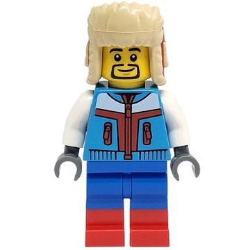 LEGO BAM Figurka - Narciarz NOWA