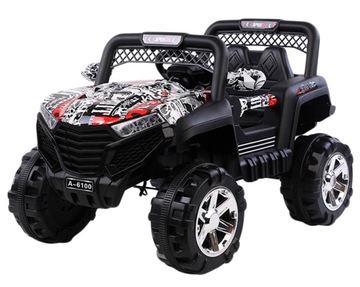 AUTO NA AKUMULATOR 4X4 JEEP BUGGY SOLIDNE DUŻE KLAKSON USB MP3 PILOT MOCNE