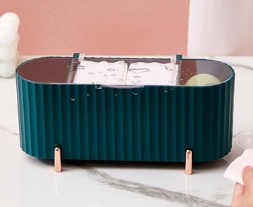 ОРГАНАЙЗЕР ДЛЯ ватных палочек, ушных палочек, КОСМЕТИКИ, АКСЕССУАРОВ ДЛЯ МАКИЯЖА F26 ЗЕЛЕНЫЙ