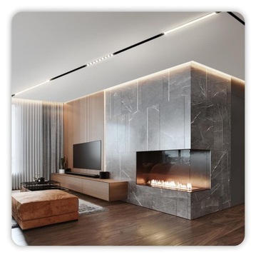 Прямой белый разъем для магнитных направляющих SMART TRACK 48 В постоянного тока