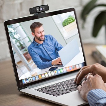 Kamera internetowa z mikrofonem, kamera internetowa 1080P do komputera stacjonarnego/laptopa, komputer do transmisji strumieniowej