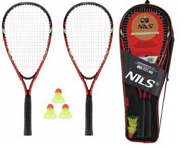 НАБОР NILS NRS001 CROSSMINTON 2 РАКЕТЫ + ФИЛЬТРЫ + КРАСНАЯ КРЫШКА