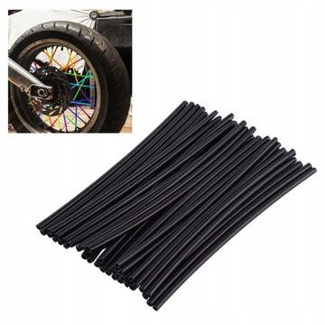 NAKŁADKI NA SZPRYCHY - 2 KOŁA - 36 SZTUKI CZARNE