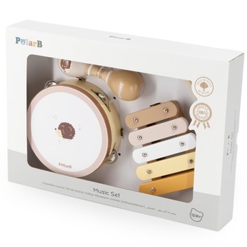 НАБОР МУЗЫКАЛЬНЫХ ИНСТРУМЕНТОВ МАРАКАСЫ БУБЕН КСИЛОФОН ДЕТСКИЙ VIGA PolarB