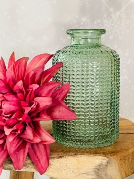 НАБОР 2x МАЛЕНЬКАЯ ВАЗА СТЕКЛЯННАЯ ВАЗА J ЗЕЛЕНЫЙ ЙОД