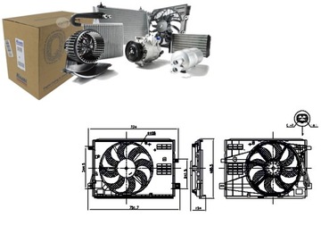 ВЕНТИЛЯТОР РАДІАТОРA Z КОРПУСИ DS DS 4 II DS 7 CITROEN BERLINGO