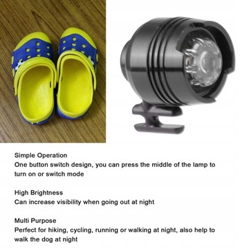 СВЕТОДИОДНЫЕ ЛАМПЫ ДЛЯ ОБУВИ CROCS LIGHTS 2 ШТ.