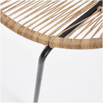 Стул в стиле бохо для гостиной BARI из натурального ротанга