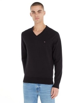 TOMMY HILFIGER KLASYCZNY SWETER L