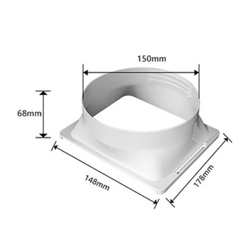 Соединитель выхлопного шланга Универсальный квадратный соединитель для