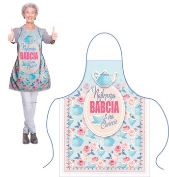 FARTUCH KUCHENNY dla babci dziadka DZIEŃ DZIADKA BABCIA DZIADEK od wnucząt