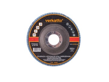 ŚCIERNICA LISTKOWA DO STALI NIERDZEWNEJ 115MM GR40